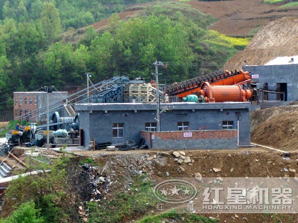 新疆250t/h铜矿选矿生产线现场